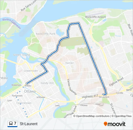 7 Bus Line Map
