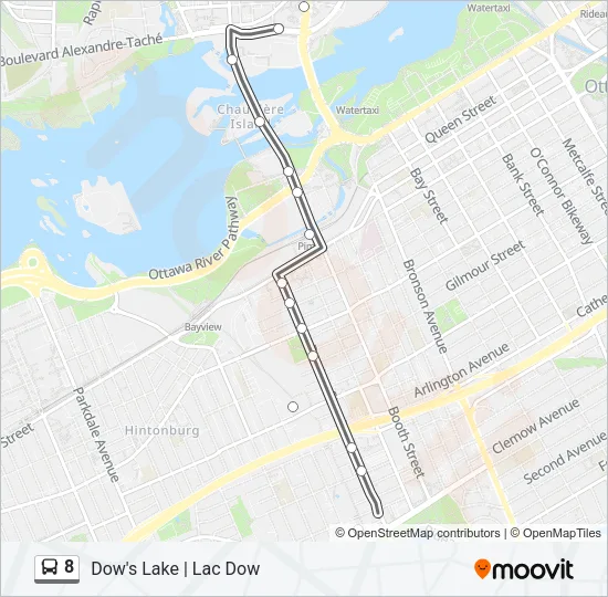 8 Bus Line Map