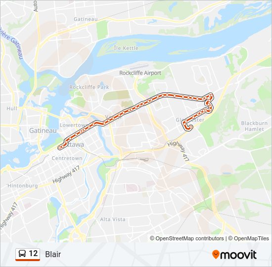 12 bus Line Map