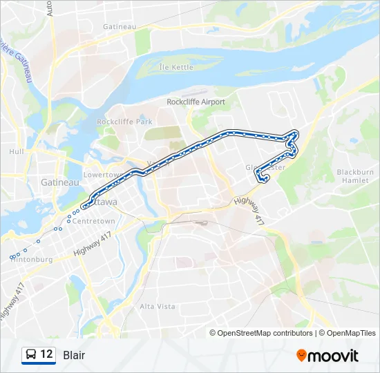 12 Bus Line Map