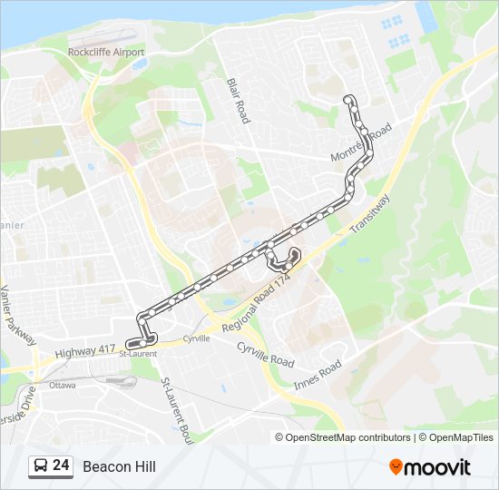 24 Bus Line Map