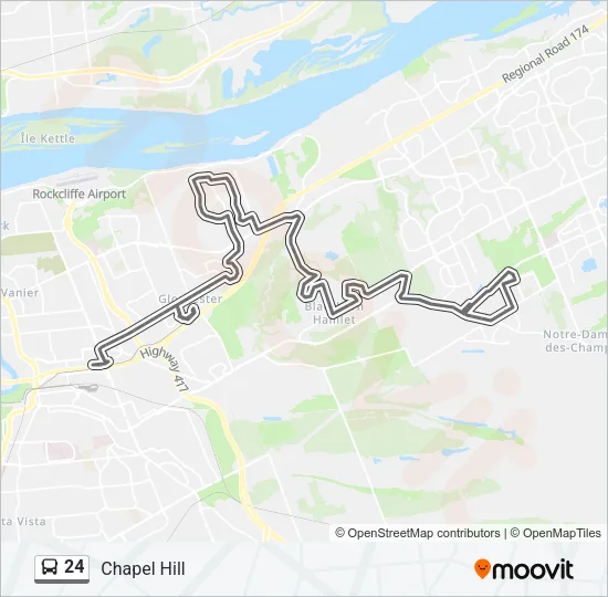24 Bus Line Map