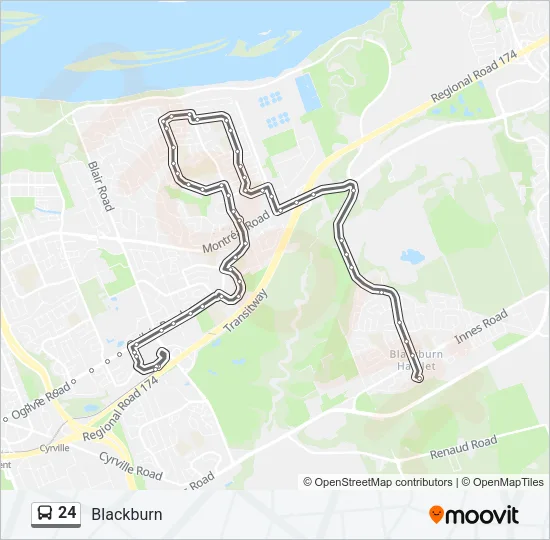 24 Bus Line Map