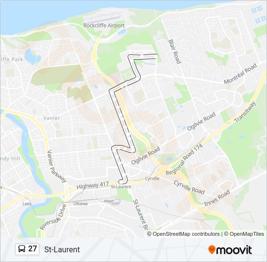 27 Bus Line Map