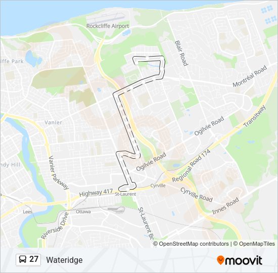 27 Bus Line Map