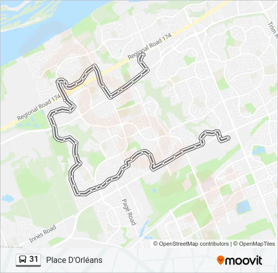 31 Bus Line Map