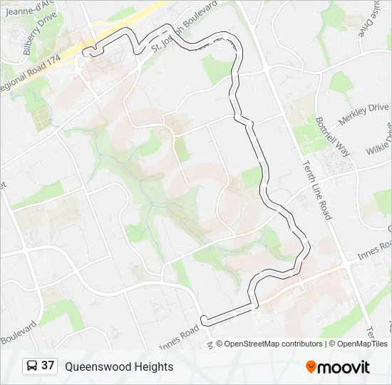 37 Bus Line Map