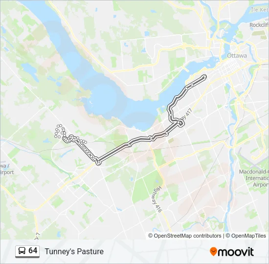 64 Bus Line Map
