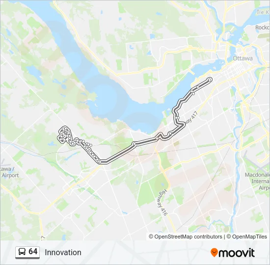 64 Bus Line Map