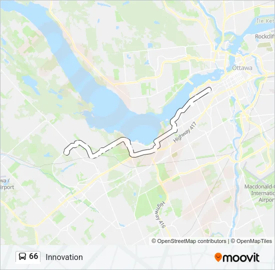 66 Bus Line Map