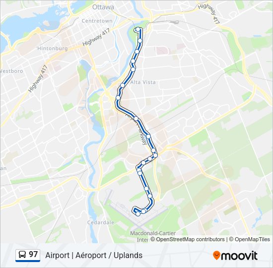 97 Bus Line Map