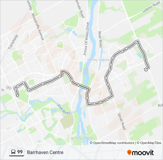 99 Bus Line Map