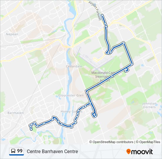 99 Bus Line Map