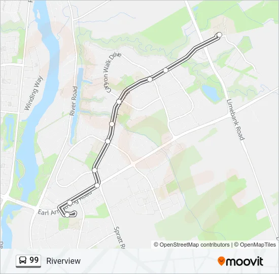 99 Bus Line Map