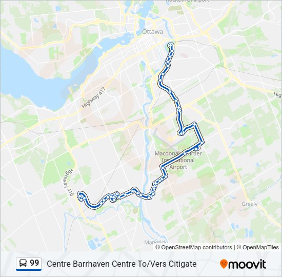 99 Bus Line Map