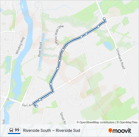99 Bus Line Map