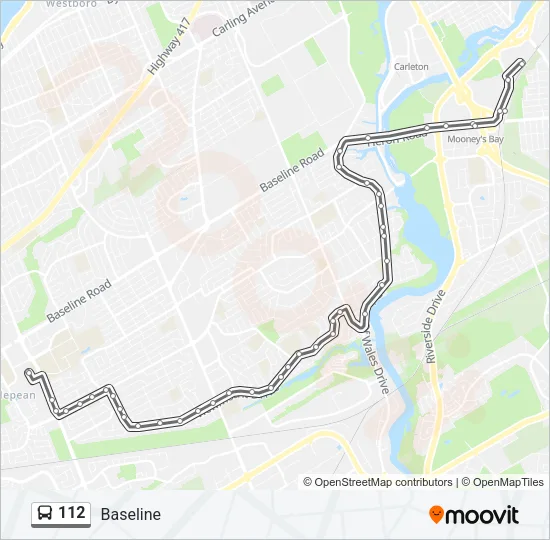112 Bus Line Map
