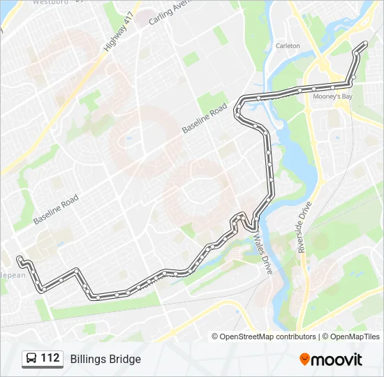112 Bus Line Map