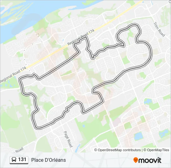 131 Bus Line Map
