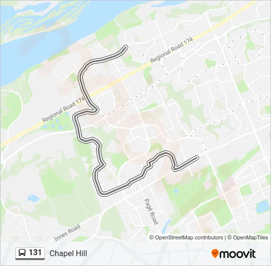 131 Bus Line Map