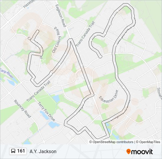 161 Bus Line Map