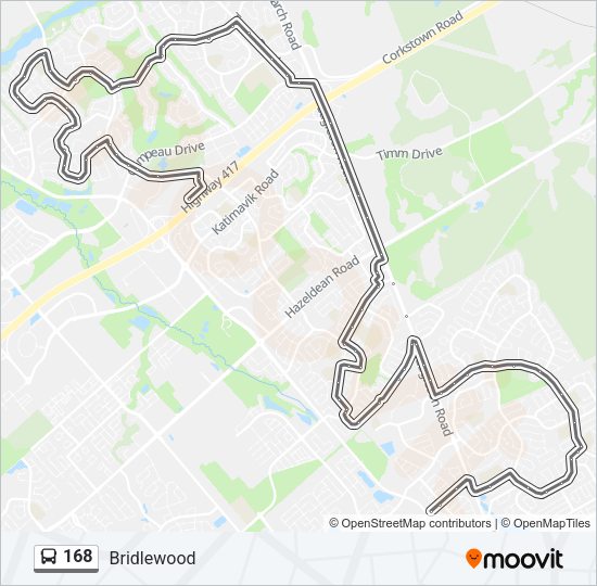 168 Bus Line Map