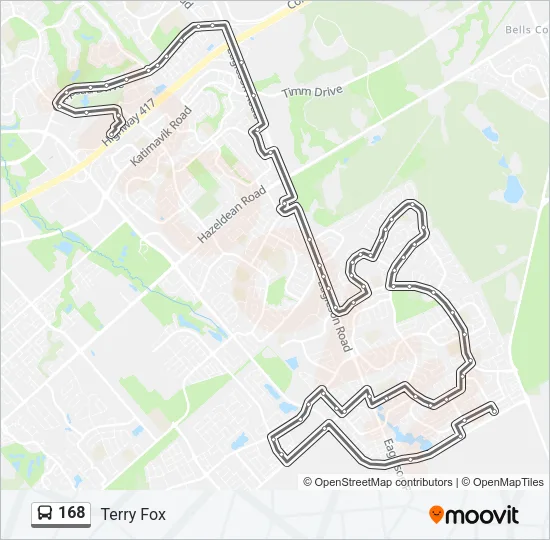 168 Bus Line Map