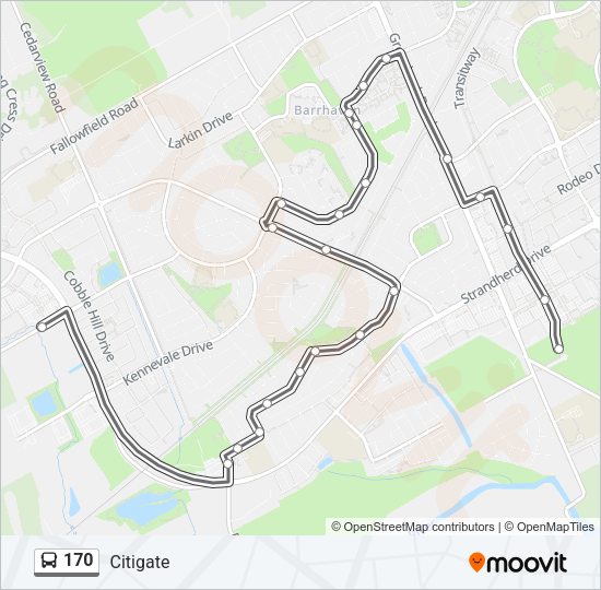 170 Bus Line Map