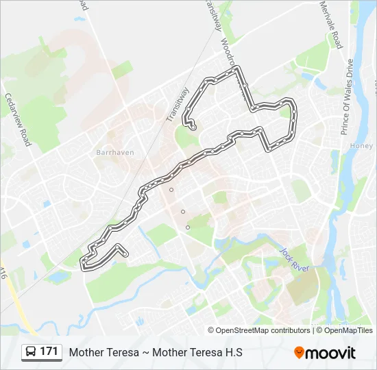 171 Bus Line Map