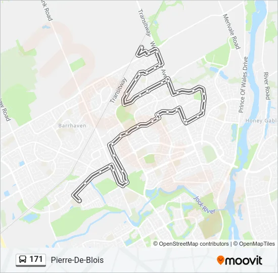 171 Bus Line Map