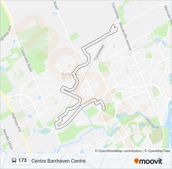 173 Bus Line Map