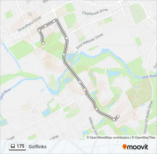 175 Bus Line Map