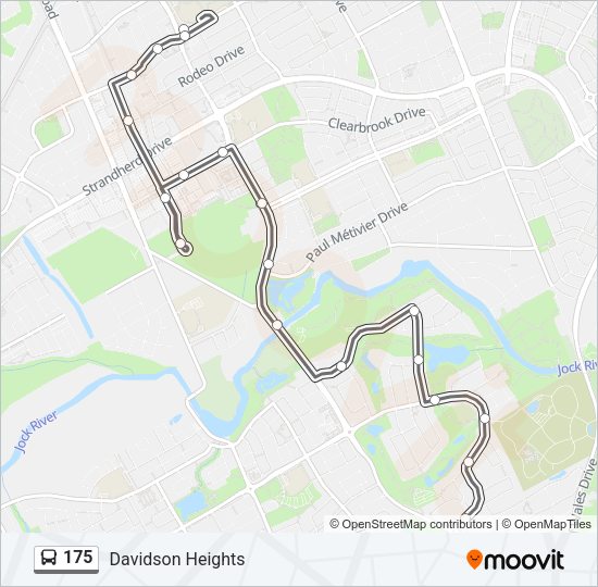 175 Bus Line Map