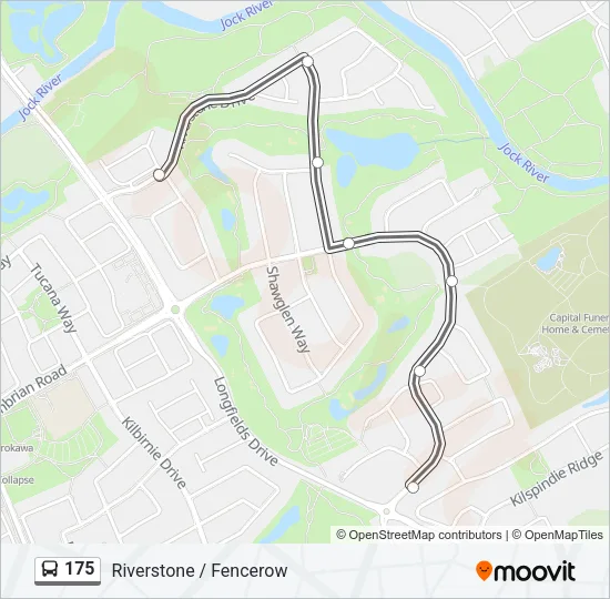 175 Bus Line Map