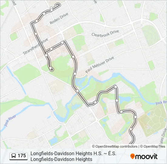 175 Bus Line Map