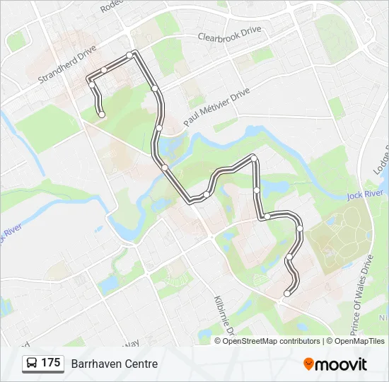 175 Bus Line Map