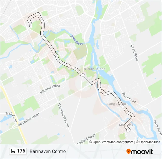 176 Bus Line Map
