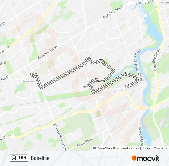 189 Bus Line Map