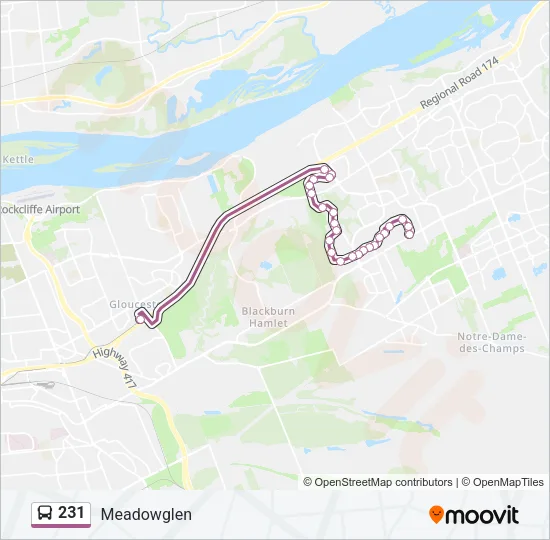 231 Bus Line Map