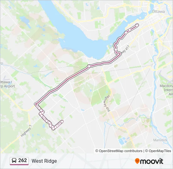 262 Bus Line Map