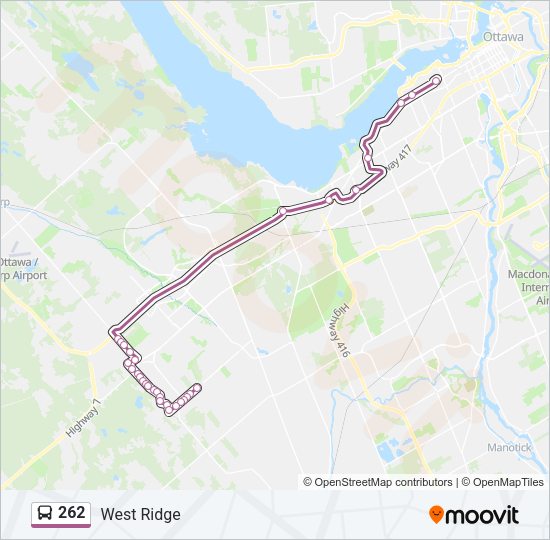 262 Bus Line Map