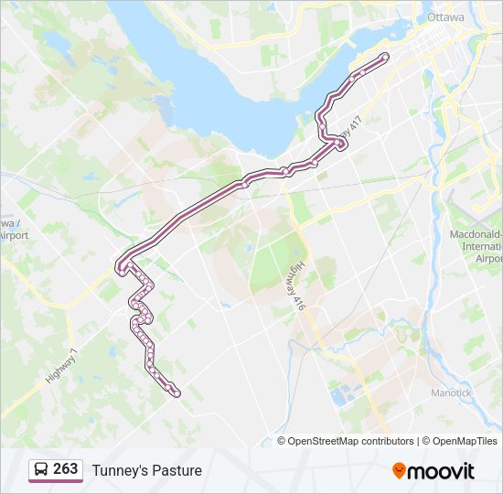 263 Bus Line Map