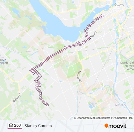 263 Bus Line Map