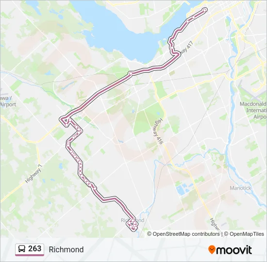 263 Bus Line Map