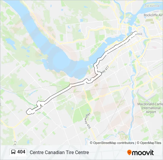 404 Bus Line Map