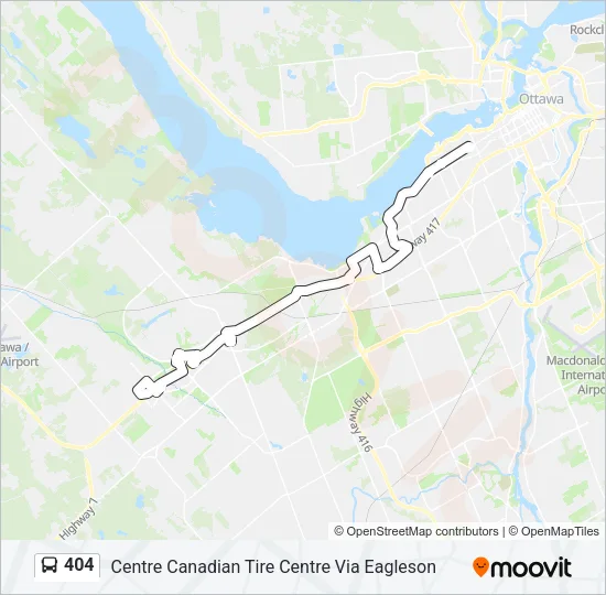 404 Bus Line Map