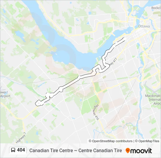 404 Bus Line Map