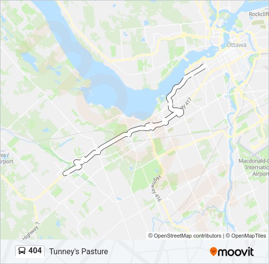 404 Bus Line Map