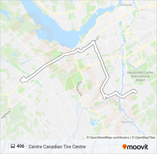 406 bus Line Map