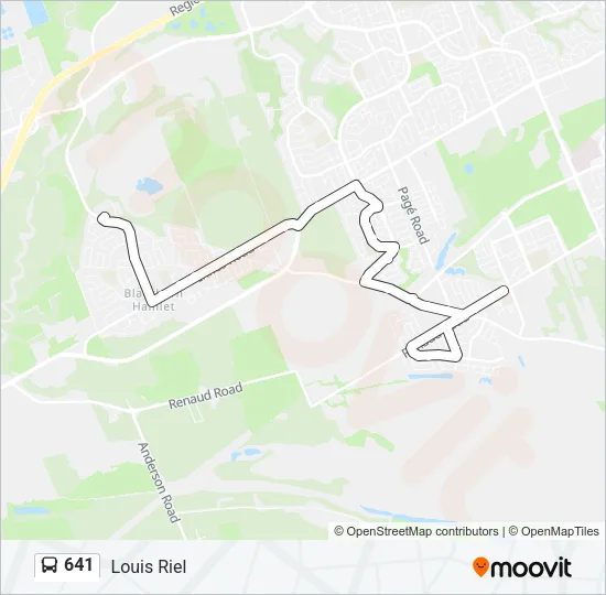 641 Bus Line Map